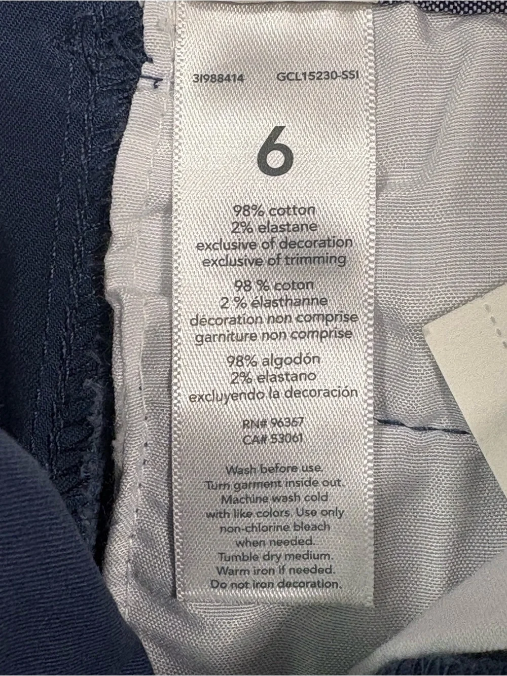 NWT OshKosh B'gosh Navy Blue Boys' Chino Pants | Size 6